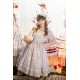 Miss Point Goose's Flower Basket Square Collar JSK(Reservation/3 Colours/Full Payment Without Shipping)